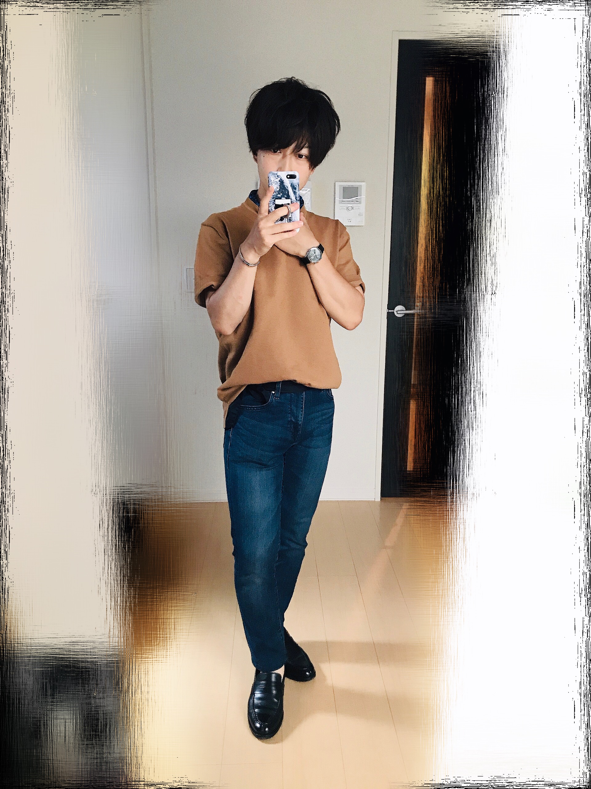 布 紐ベルトを使ったメンズファッションコーデ 定番の服やタックインとも好相性 Small 背が低いからこそオシャレになれるブログ